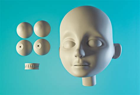 3D model Cartoon Character Face Head Base Mesh VR / AR / low-poly | CGTrader