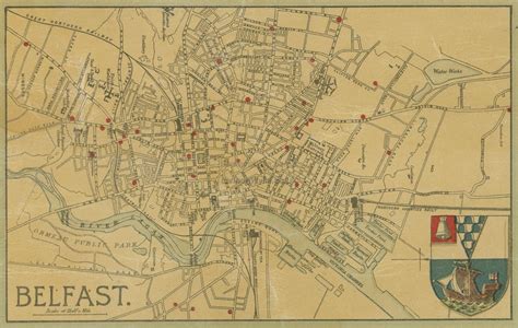 Belfast - vers 1890 | Belfast map, Belfast northern ireland, Map