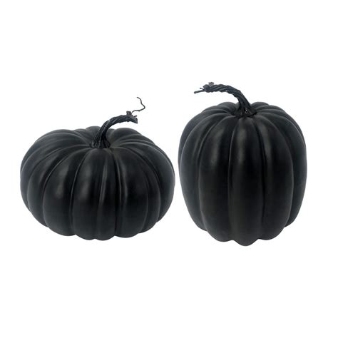 Home Accents Holiday Black Pumpkins, 2 assorted | The Home Depot Canada