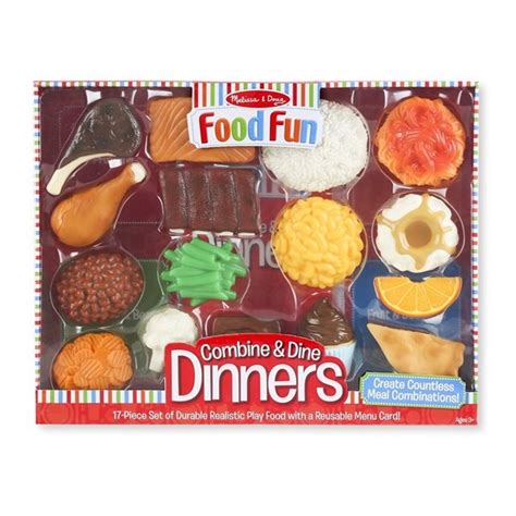 Melissa & Doug Food Fun Combine and Dine Dinners - 17-piece set - Kid's ...