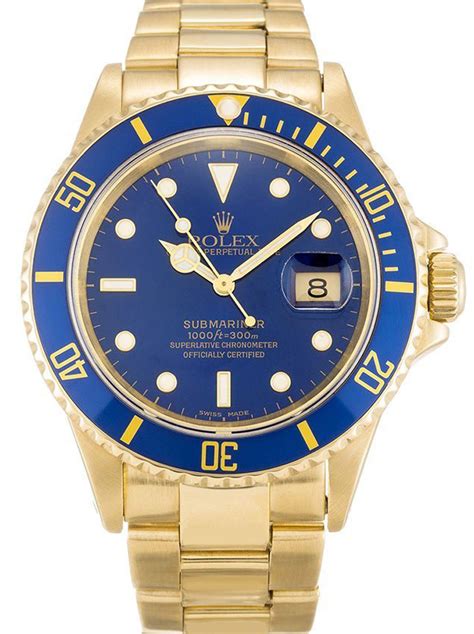 Replica Rolex Submariner 40mm Blue Dial 16618