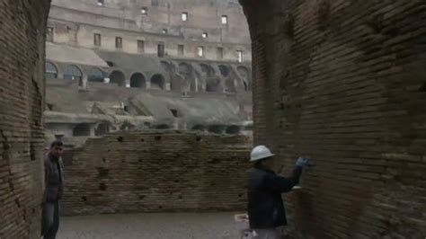 Crews working to repair damage caused by tourist at Rome's Colosseum - ABC7 San Francisco