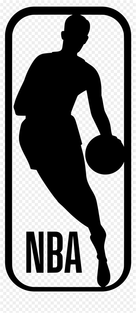 Black Nba Logo Png - Nba Logo Black And White, Transparent Png - vhv