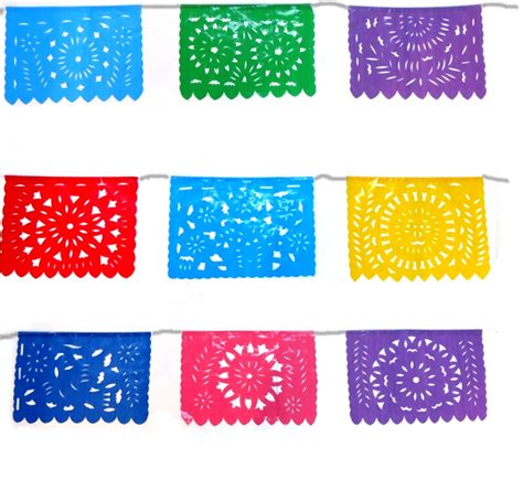 Mexican party flags decorations