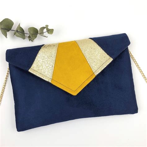 Navy Blue Clutch - Etsy