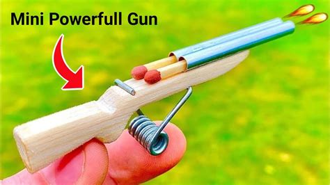 Homemade Mini Gun | Diy Homemade Powerfull Gun Making - YouTube