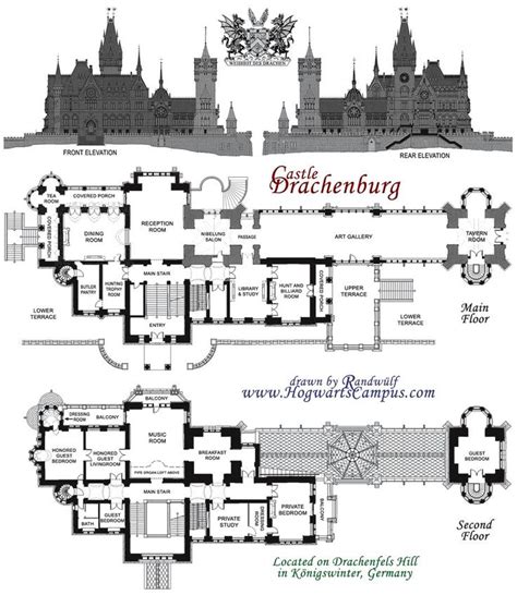 Drachenburg Castle Floor Plan | Andrew | Castle floor plan, School floor plan, Castle house plans