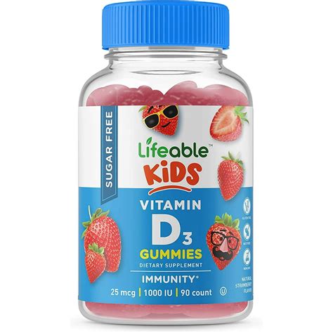 Lifeable vitamin D for kids 1000 IU – 90 Gummies - Walmart.com ...