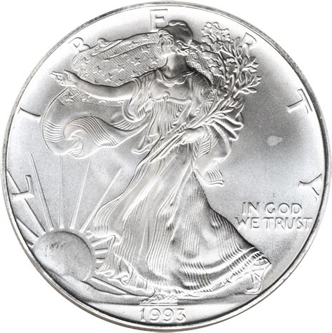 Value of 1993 $1 Silver Coin | American Silver Eagle Coin