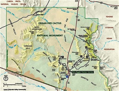 My Wisconsin Space » Map of Organ Pipe Cactus National Monument