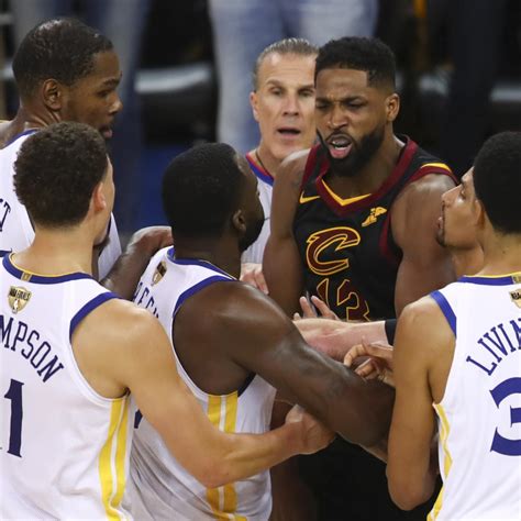 Report: LeBron James, Kevin Durant Calmed Draymond Green, Tristan Thompson Fight | News, Scores ...