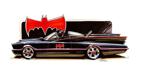 Leo Cast, Batmobile.. | Car cartoon, Automotive art, Motorcycle art