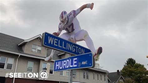 Josh Allen's hurdle honored with renaming of Hertel Avenue in Buffalo ...