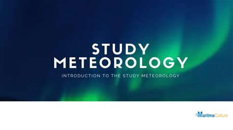 Study Meteorology - maritmeculture -Ships culture