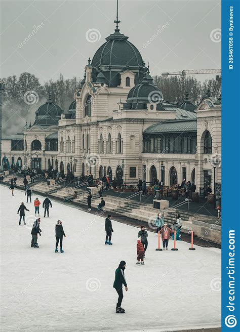 The City Park Ice Rink Located in the City Park of the Hungarian ...