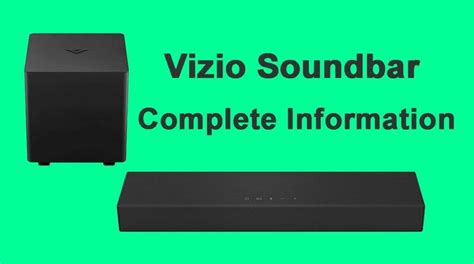 The Vizio SoundBar Instructions, Complete Information - SpeakersMag