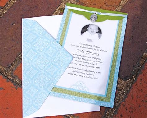 Catholic Baptism Invitations - Invitation Design Blog