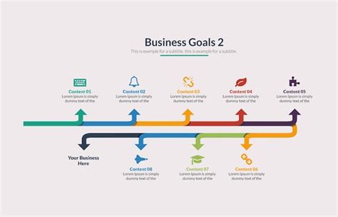 Premium Vector | Arrow timeline infographic