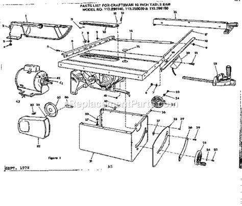 Craftsman 113298030 Parts List and Diagram : eReplacementParts.com