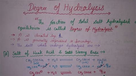 DEGREE OF HYDROLYSIS - YouTube