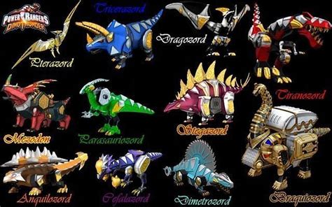 Power ranger Dino Thunder Zords by BLACKrangers123 on DeviantArt