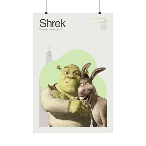 Shrek // Movie Poster // Modern Pop Art - Etsy