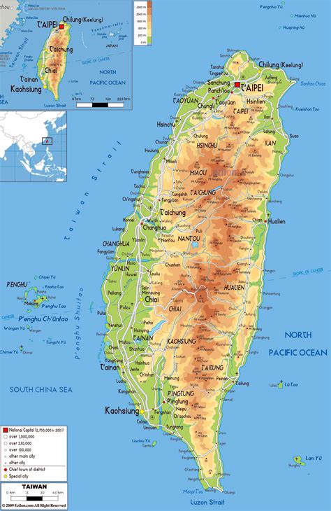 Tajwan Mapa | Map Of Taiwan Overview Map Weltkarte Com Karten Und Stadtplane Der Welt ...