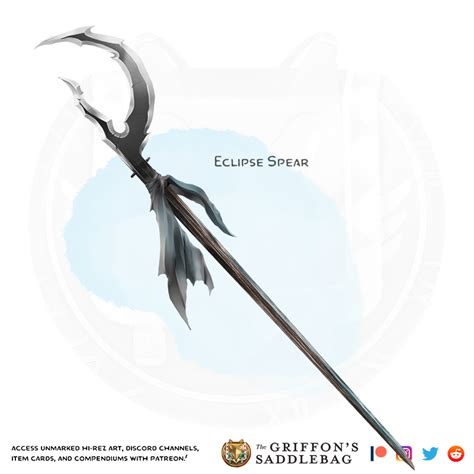 {The Griffon's Saddlebag} Eclipse Spear | Weapon (spear) : r/TheGriffonsSaddlebag