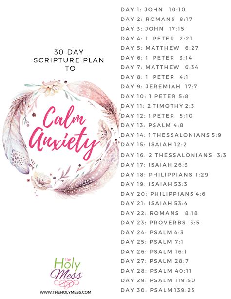 30 Bible Verses to Calm Anxiety - The Holy Mess