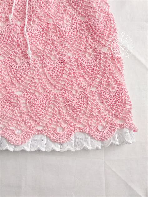 Crochet Baby Dress, Pretty Summer Dress With Flower Newborn Outfit, Pinafore Todler Dress - Etsy