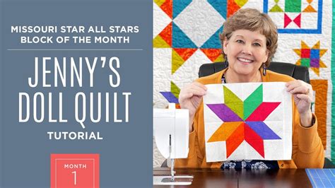 Month 1: All Stars Block Of The Month with Jenny Doan of Missouri Star Quilt Co (Video Tutorial)