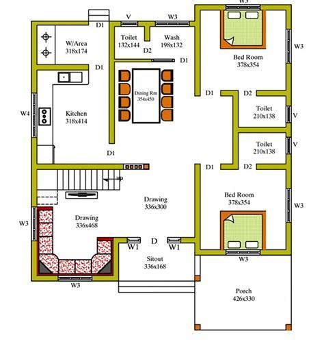 Free Kerala House Plan For Spacious 3 Bedroom Home - Kerala Home Planners