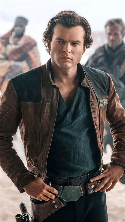 2160x3840 Alden Ehrenreich As Han Solo In Solo A Star Wars Story Sony ...