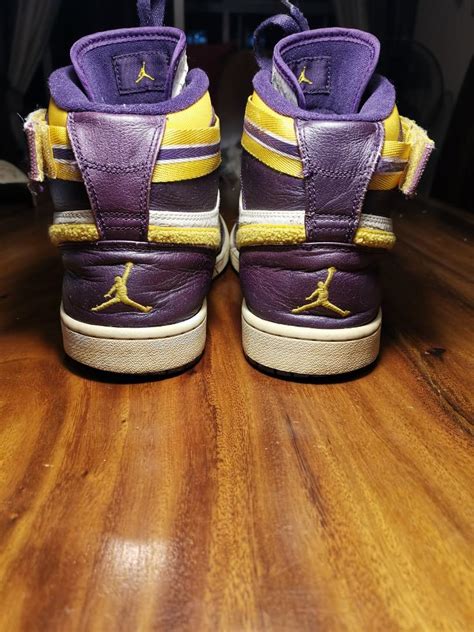 Nike Air Jordan 1 lakers colourway basketball shoe, Men's Fashion ...