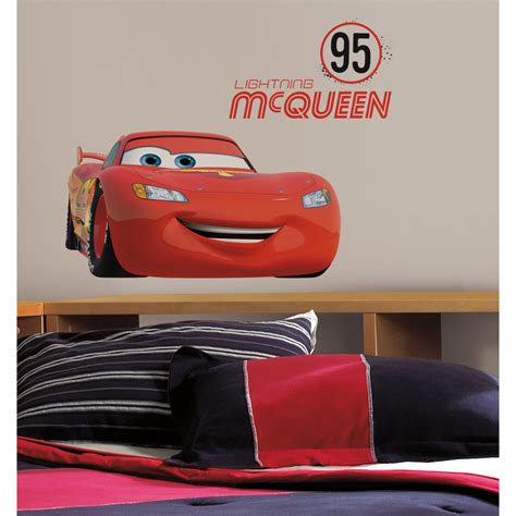 Cars Lightning McQueen Number 95 Giant Wall Decal | Wayfair