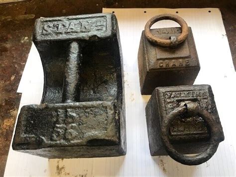 2 Vintage Cast Iron Scale Weights | in Galston, East Ayrshire | Gumtree