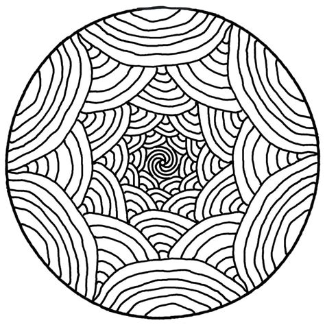 Mandalas - Coloring pages for adults : coloring-page-mandala-simple ...