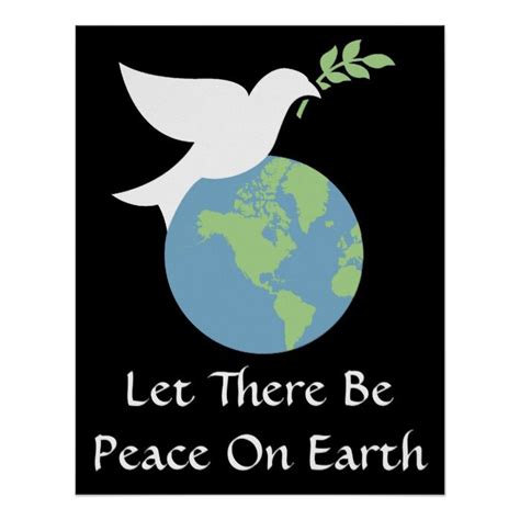 Let There Be Peace On Earth Poster | Zazzle | Peace on earth, Earth ...