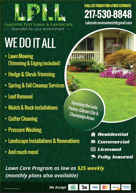 Free Landscaping Flyer Templates Of Lawn Care Flyer Template Free New ...