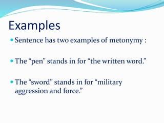 Metonymy in Stylistics | PPT | Free Download