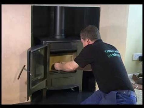 How to install a wood burning stove - YouTube