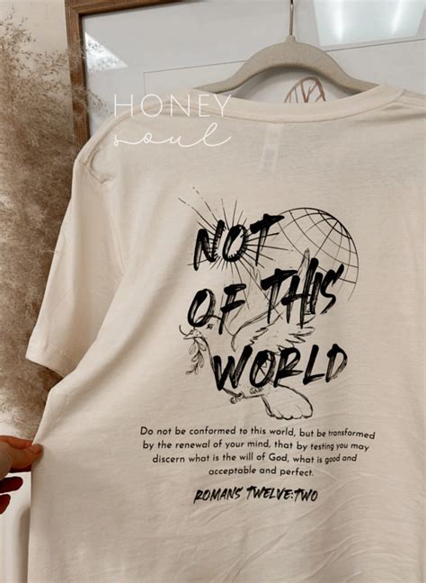 Not of This World Graphic Tee Christian Graphic Tshirt - Etsy