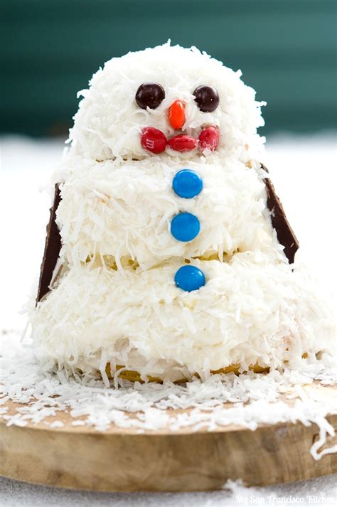 Snowman Cake Tutorial - My San Francisco Kitchen