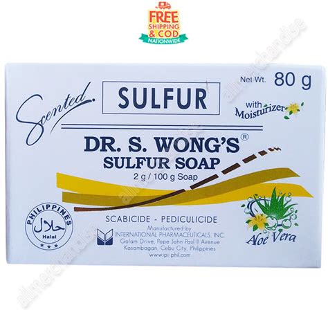 COD Dr. S. Wong Sulfur Soap Scented | Shopee Philippines