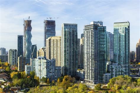 High Rise Towers, Mississauga Skyline, Mississauga, Ontario, Canada ...