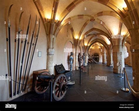 Interior of the castle of Vianden, Luxembourg Stock Photo - Alamy