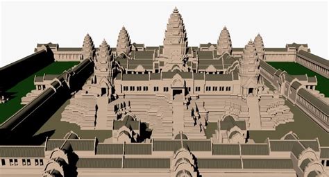 3d angkor wat model