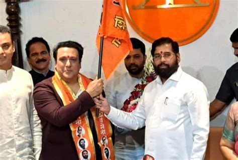 Govinda Joins Shiv Sena In Presence of Maharashtra CM Eknath Shinde ...