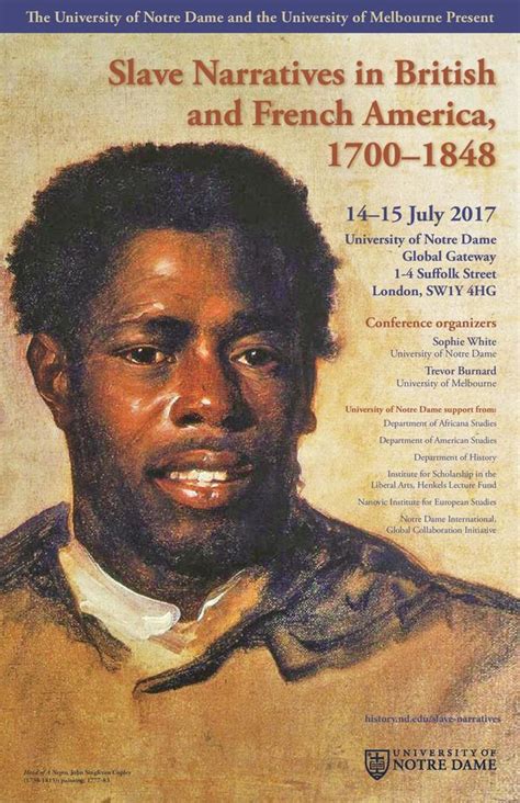 Slave Narratives in British And French America, 1700–1848 | Events ...