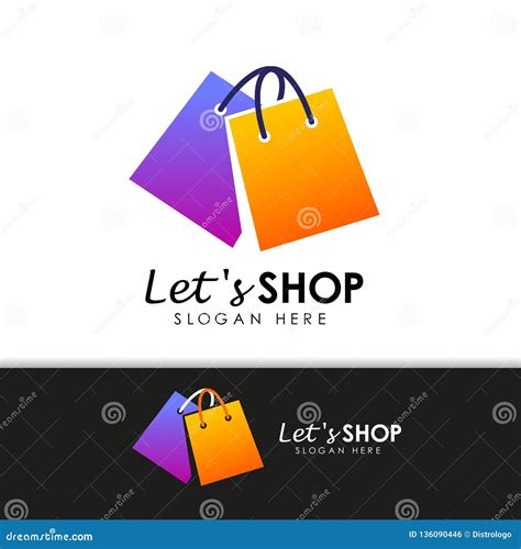 Shopping Store Logo Design Vector Stock Vector - Illustration of sale, idea: 136090446